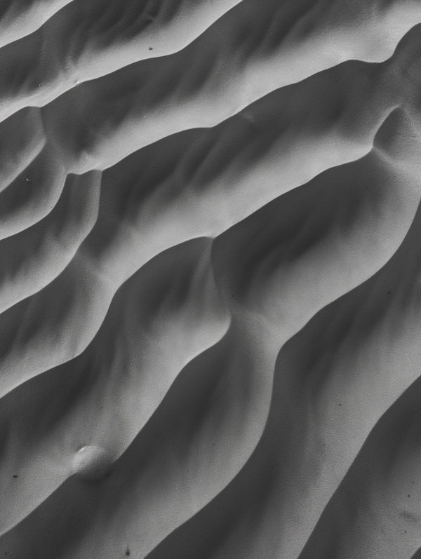 Abstract Sand Dunes in Grayscale