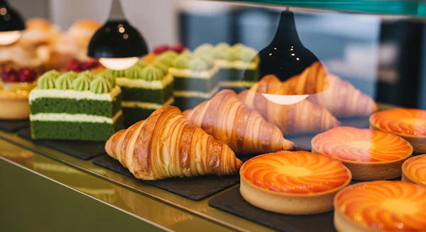 Assorted Pastry Display