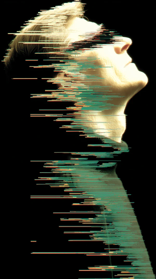 Digital Glitch Portrait
