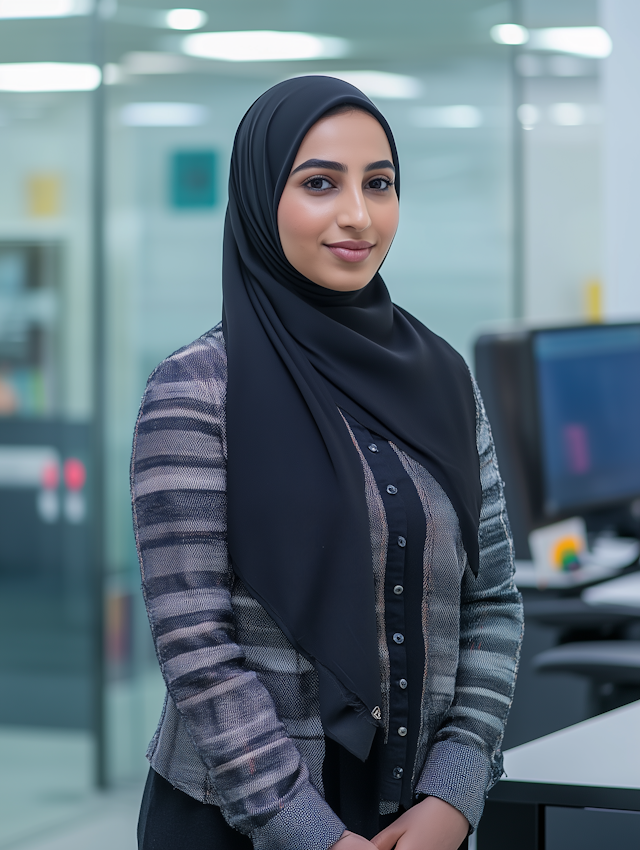 Woman in Office Environment