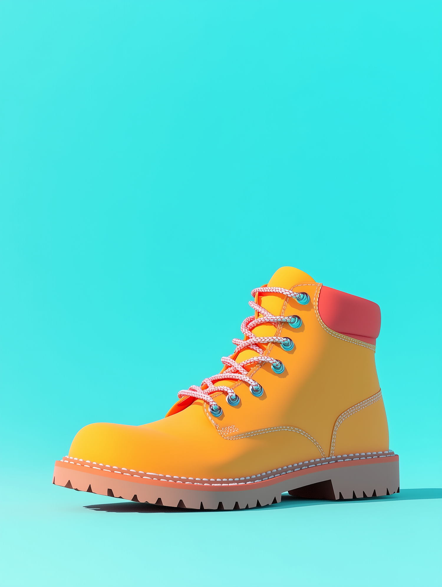 Vibrant Yellow Boot