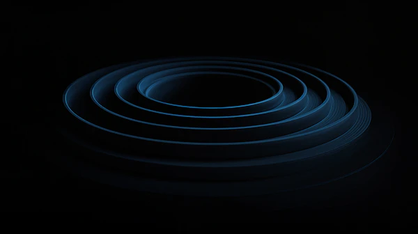Concentric Blue Rings