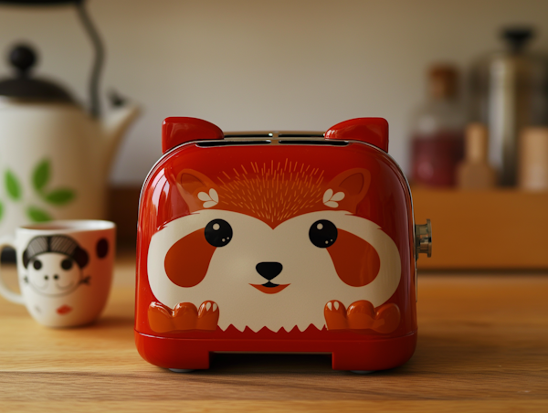 Red Panda Themed Toaster