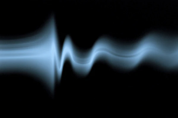 Glowing Blue Waveform