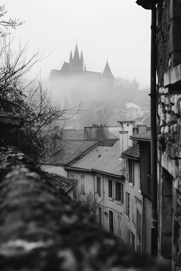 Misty Castle on the Hill