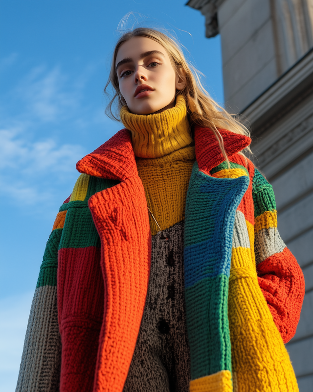 Colorful Knitwear Portrait