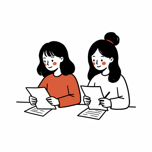 Cartoon Study Duo