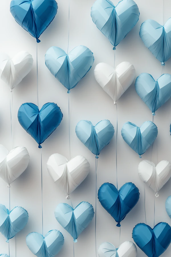 Heart Balloons Display