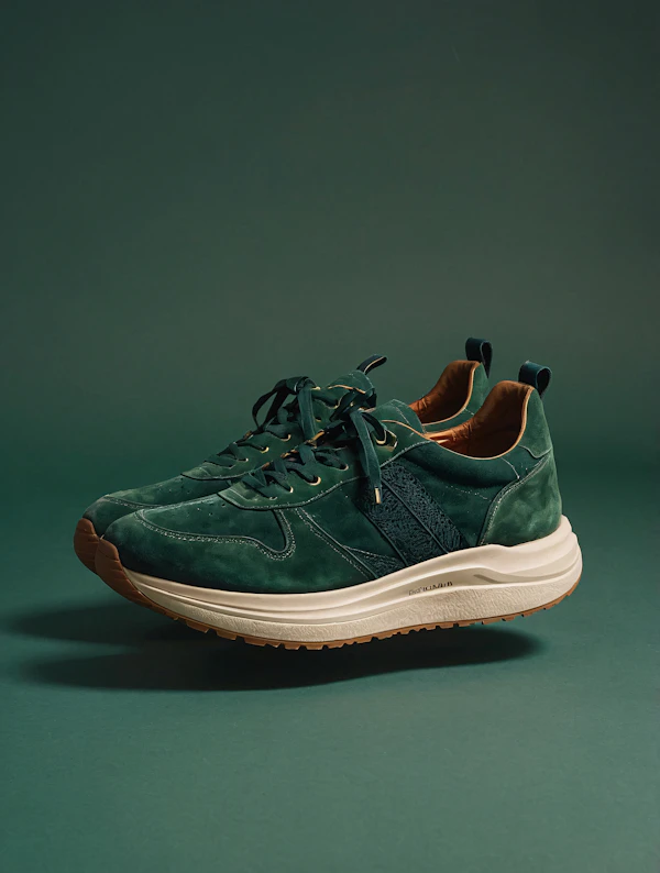Stylish Green Sneakers