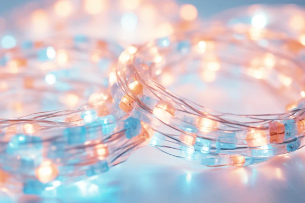 Ethereal Glow of Circular LED Fairy Lights