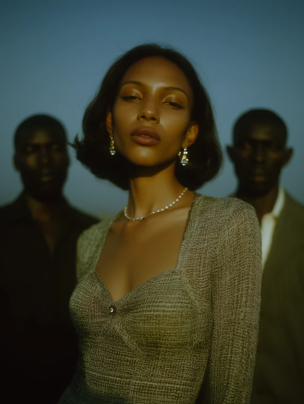 Elegant Woman at Twilight