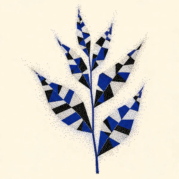Geometric Plant Art