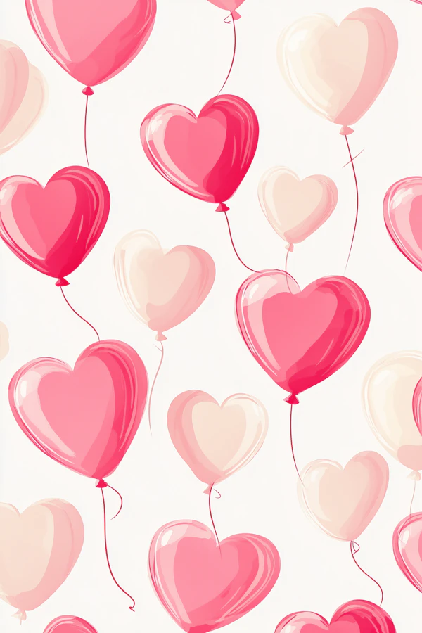 Heart Balloon Pattern