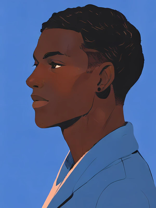 Calm Side Profile Portrait