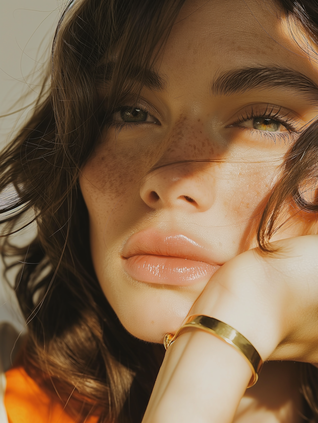 Serene Young Woman Portrait