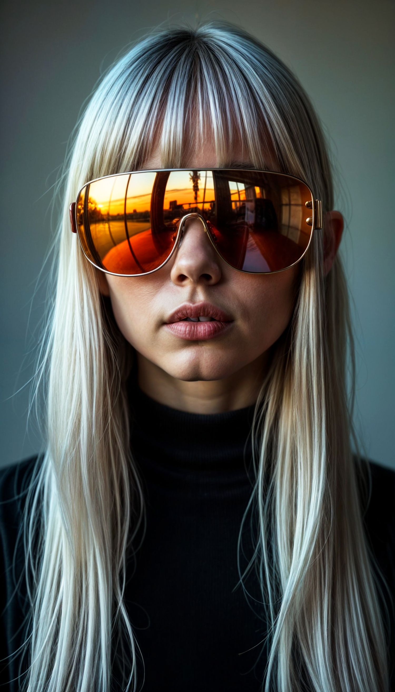 Reflective Sunglasses Portrait