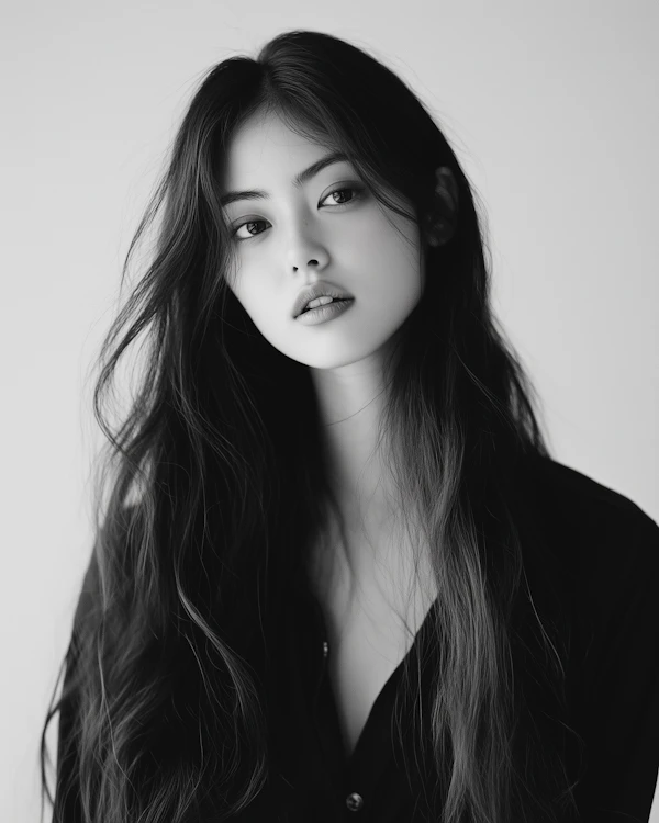 Serene Portrait of a Young Woman