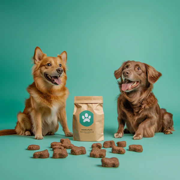 Cheerful Dogs with Treats