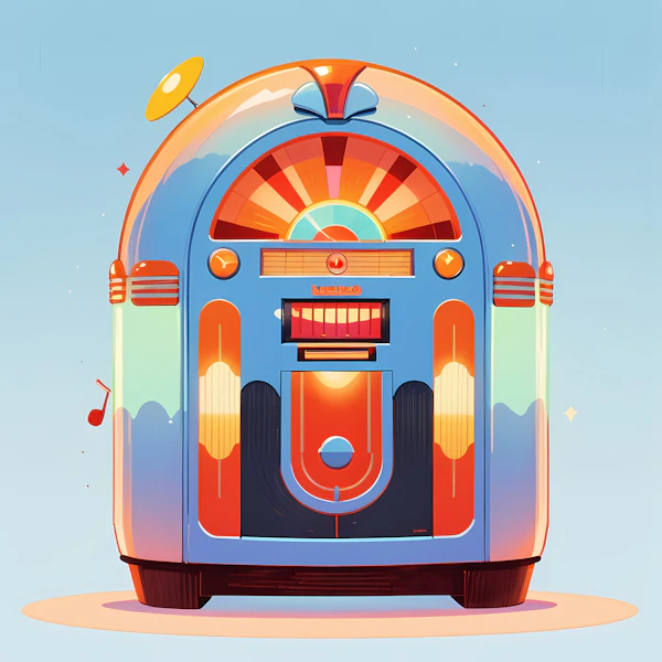 Retro Jukebox Art