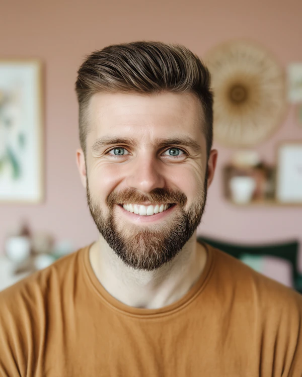 Smiling Bearded Man