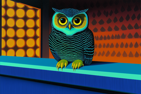 Vibrant Owl Illustration