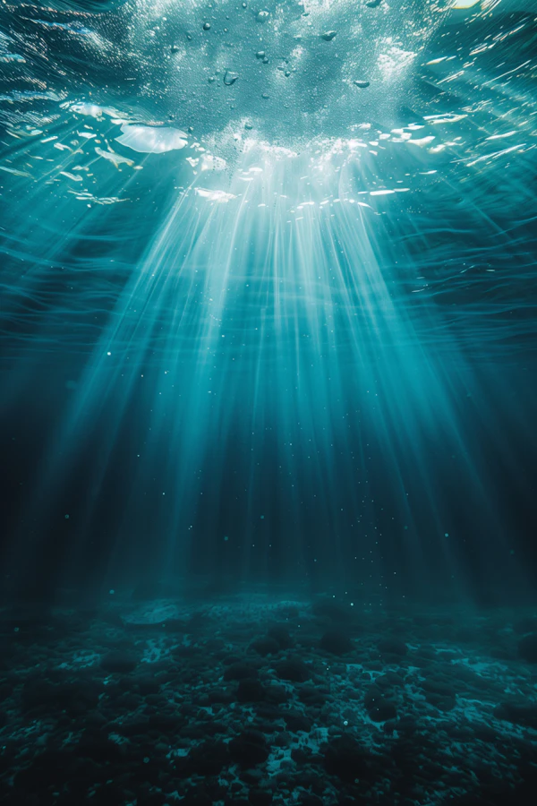 Underwater Sunlight Scene