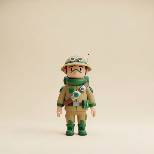Stylized Explorer Figure