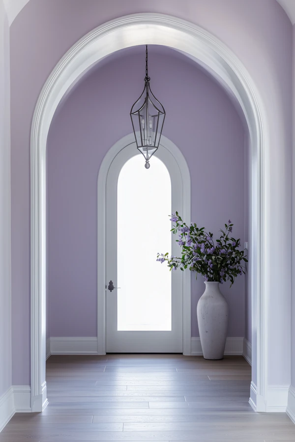 Serene Lavender Hallway