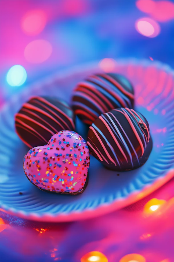 Festive Chocolates Close-Up