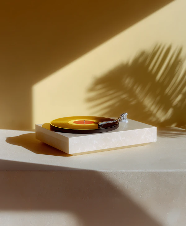 Minimalist Turntable Scene