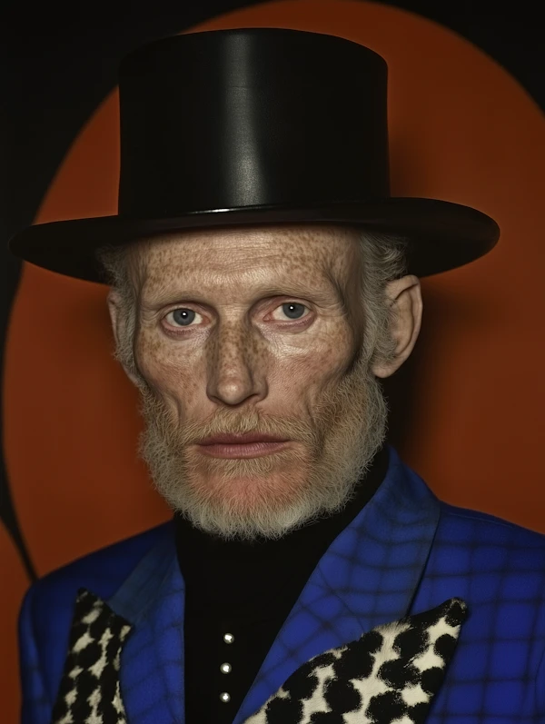Striking Portrait with Top Hat