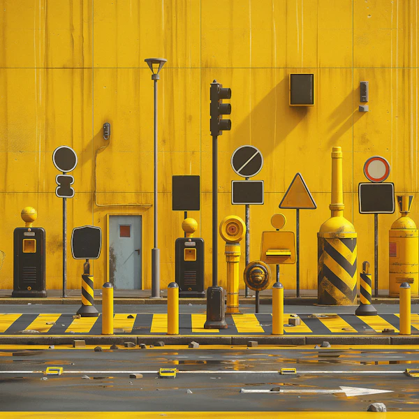Yellow Urban Composition