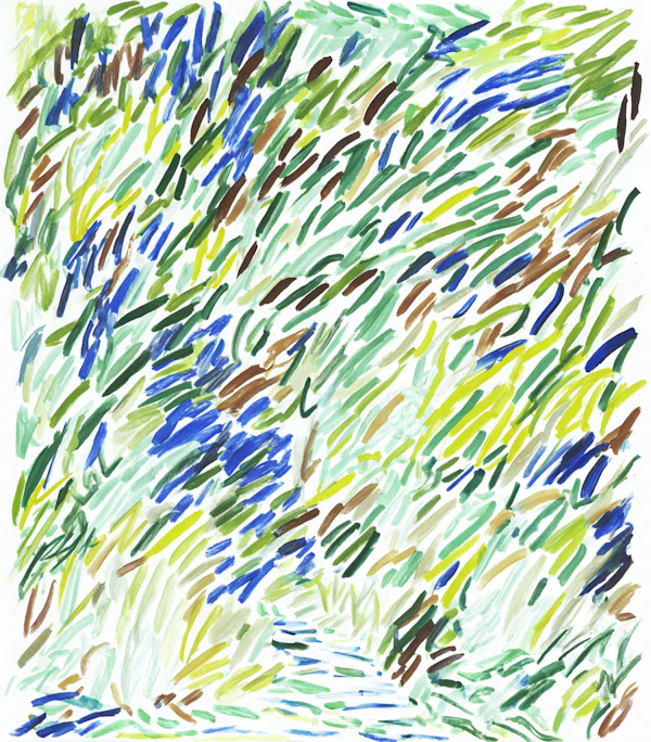 Dynamic Brushstrokes Art