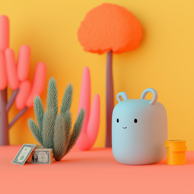 Playful Cartoon-Style Still-Life