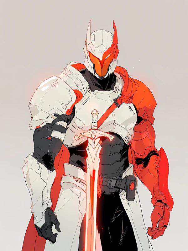 Futuristic Armored Figure