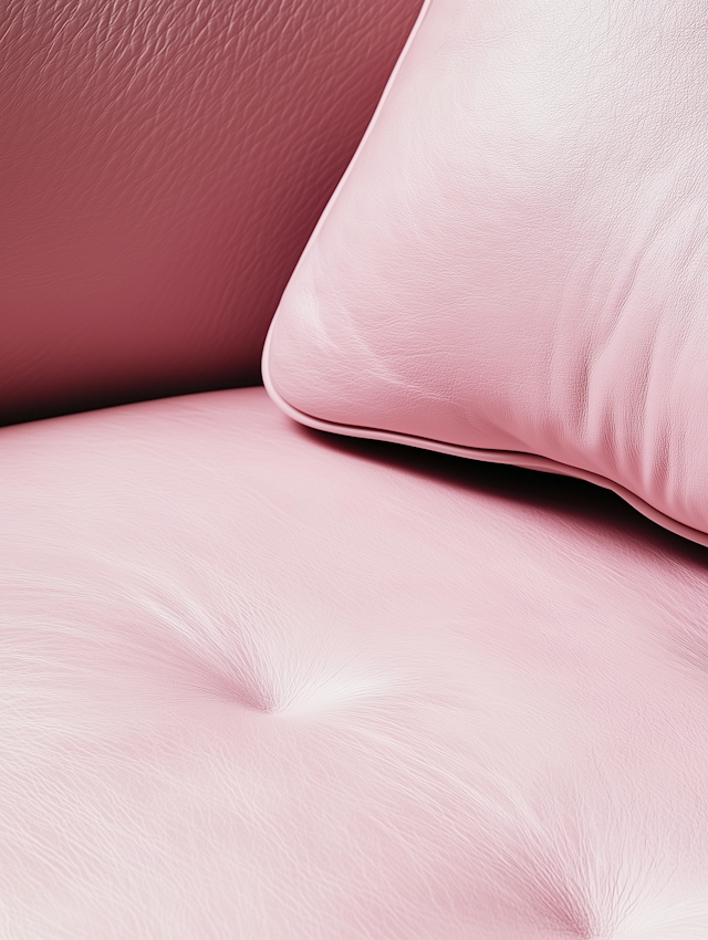 Close-up of Pink Leather Surface