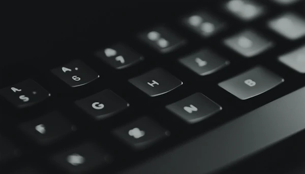 Moody Keyboard Close-Up