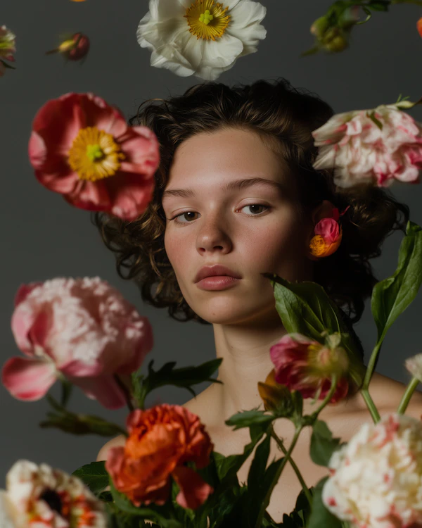 Dreamy Floral Portrait