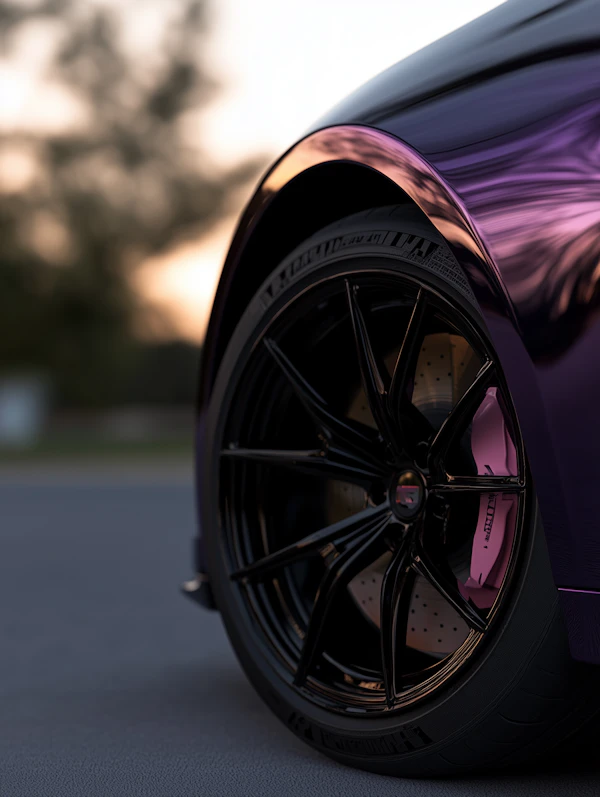 Luxury Car Wheel Close-Up