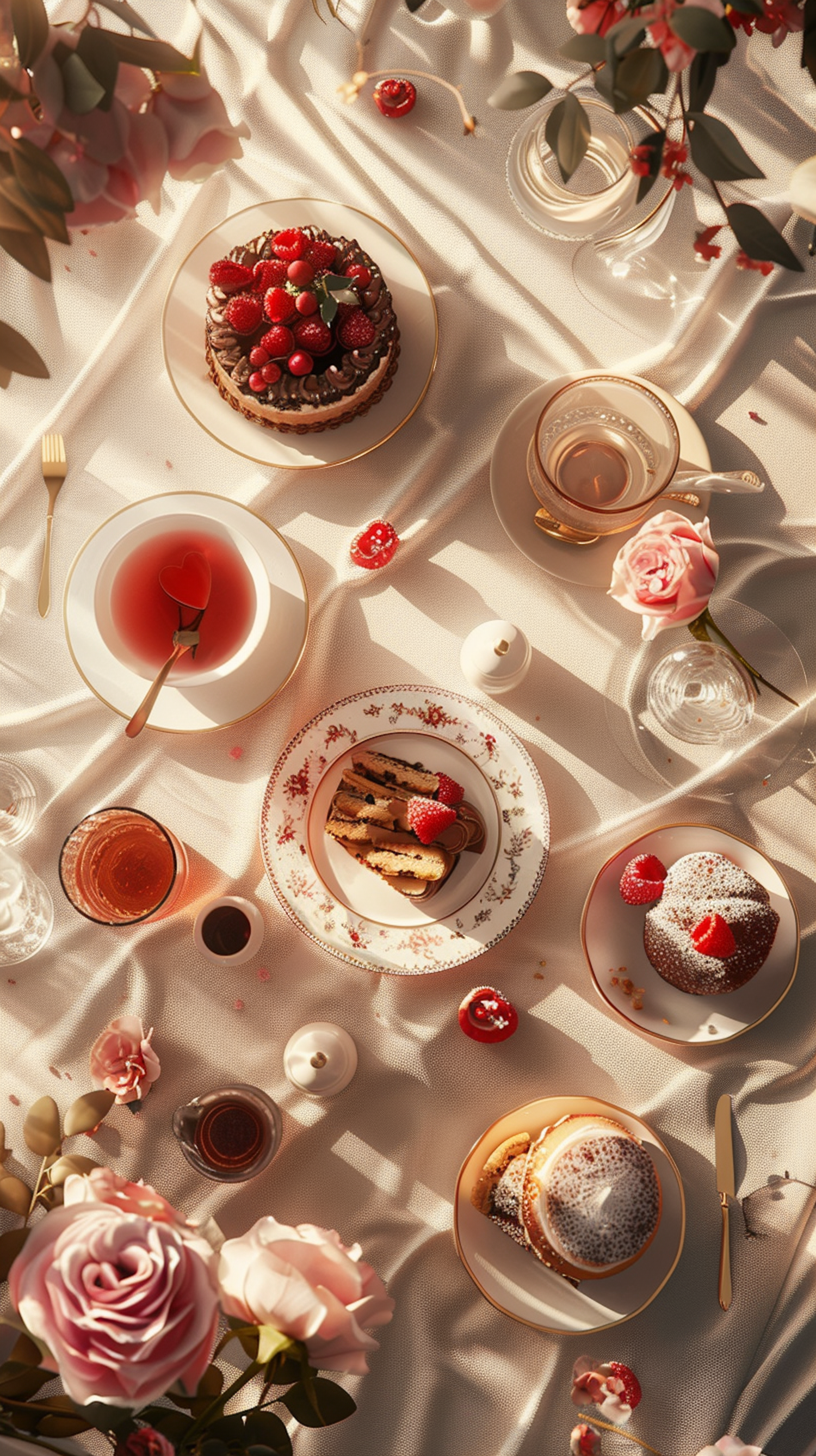 Elegant Afternoon Tea Setting