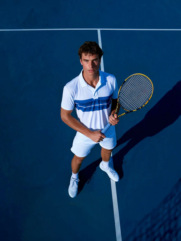 Focused Tennis Player