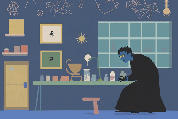 Eerie Laboratory Scene