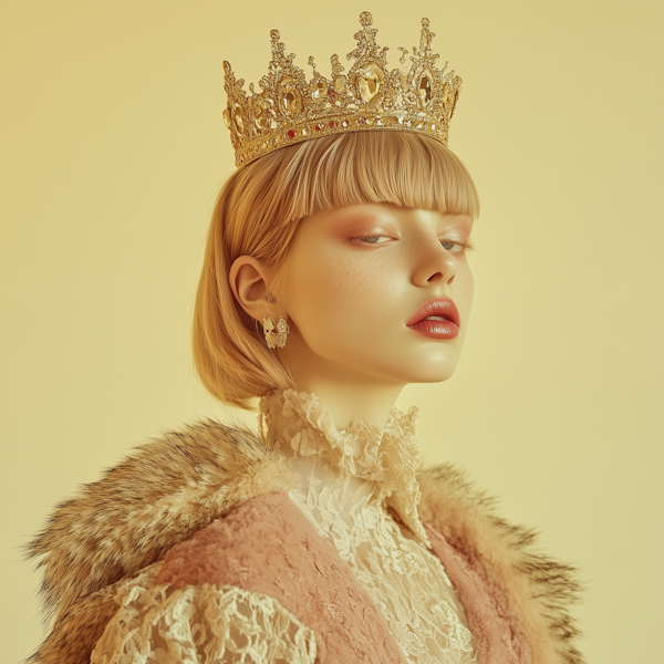 Regal Portrait of a Young Woman