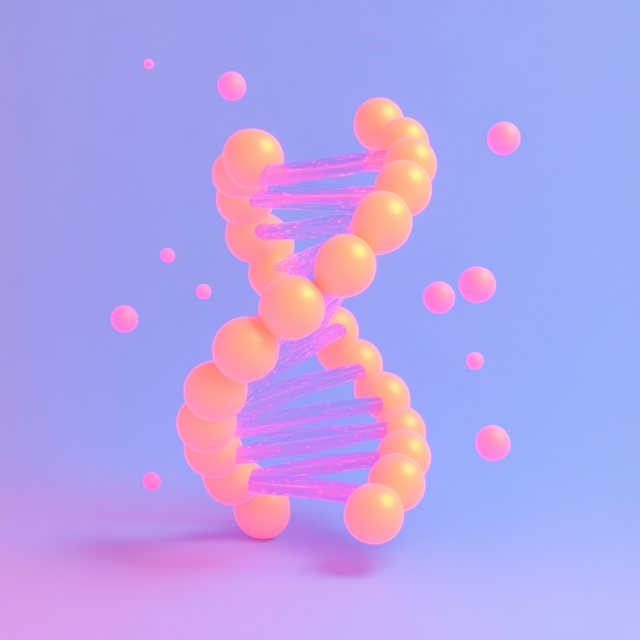 Neon Double Helix Artwork