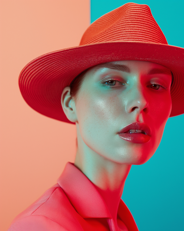 Portrait of a Woman in Red