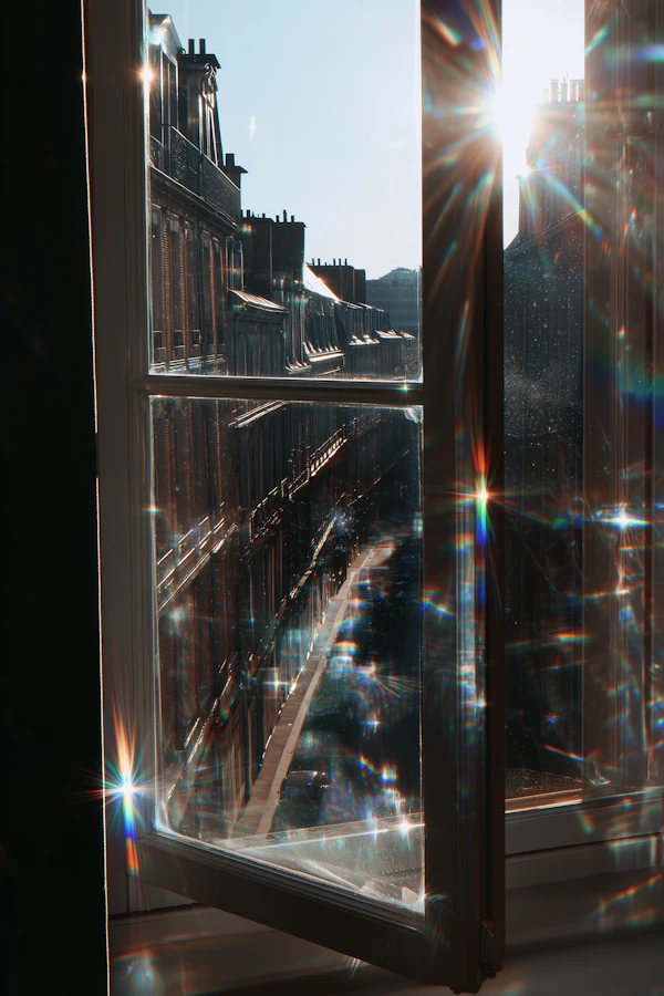 Sunlit European Street