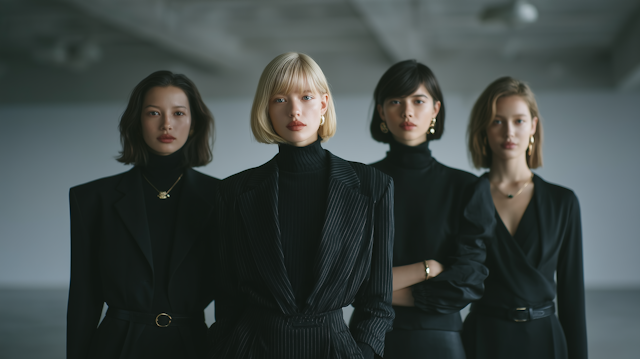 Elegant Women in Black