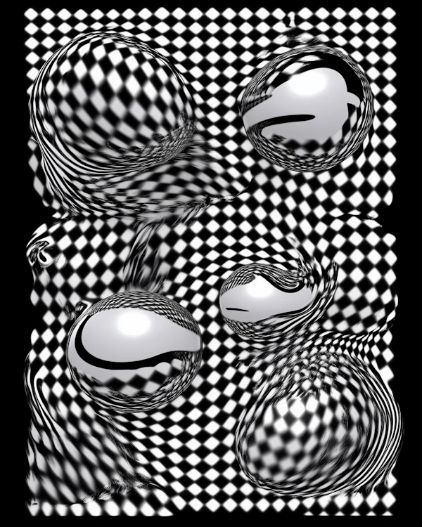 Abstract Checkered Spheres