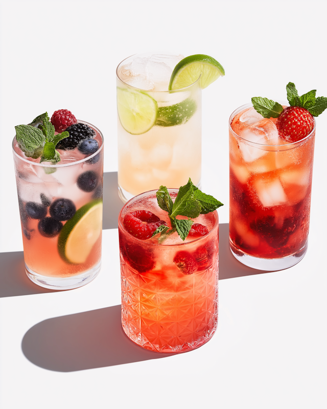 Colorful Refreshing Drinks