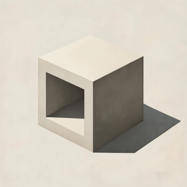 Minimalist Hollow Cube